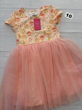 Taylor Joelle Pink Tulle painted eggs Dress